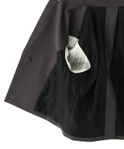 中性風交叉西裝夾克