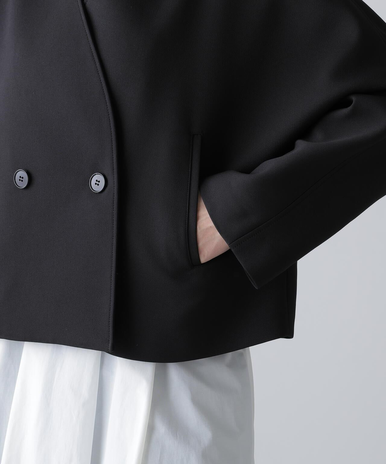 菱格三層交織夾克