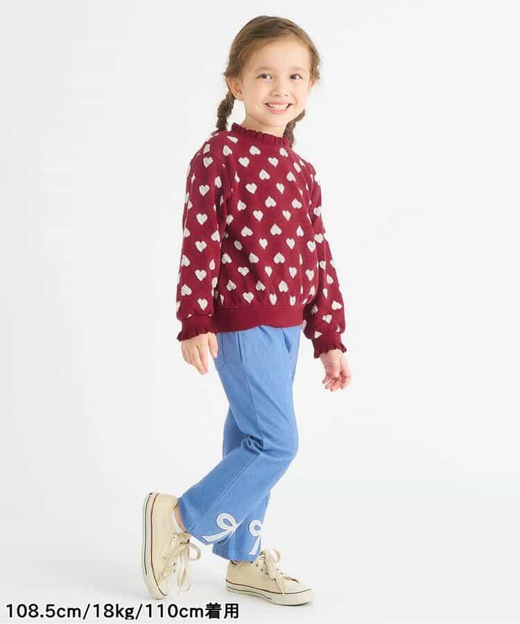 愛心花卉提花衛衣