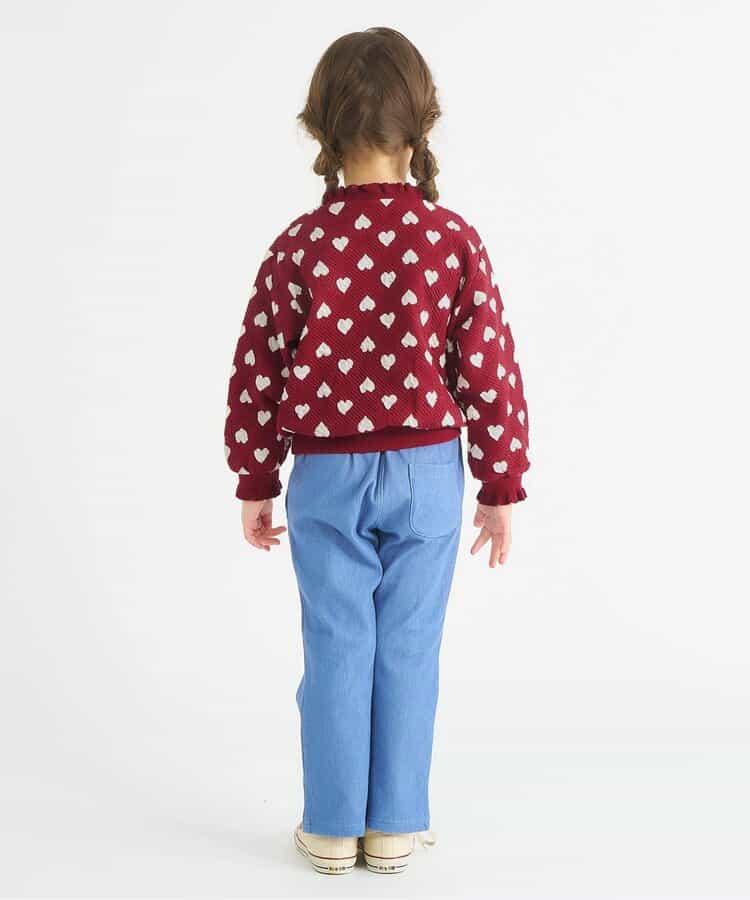 愛心花卉提花衛衣