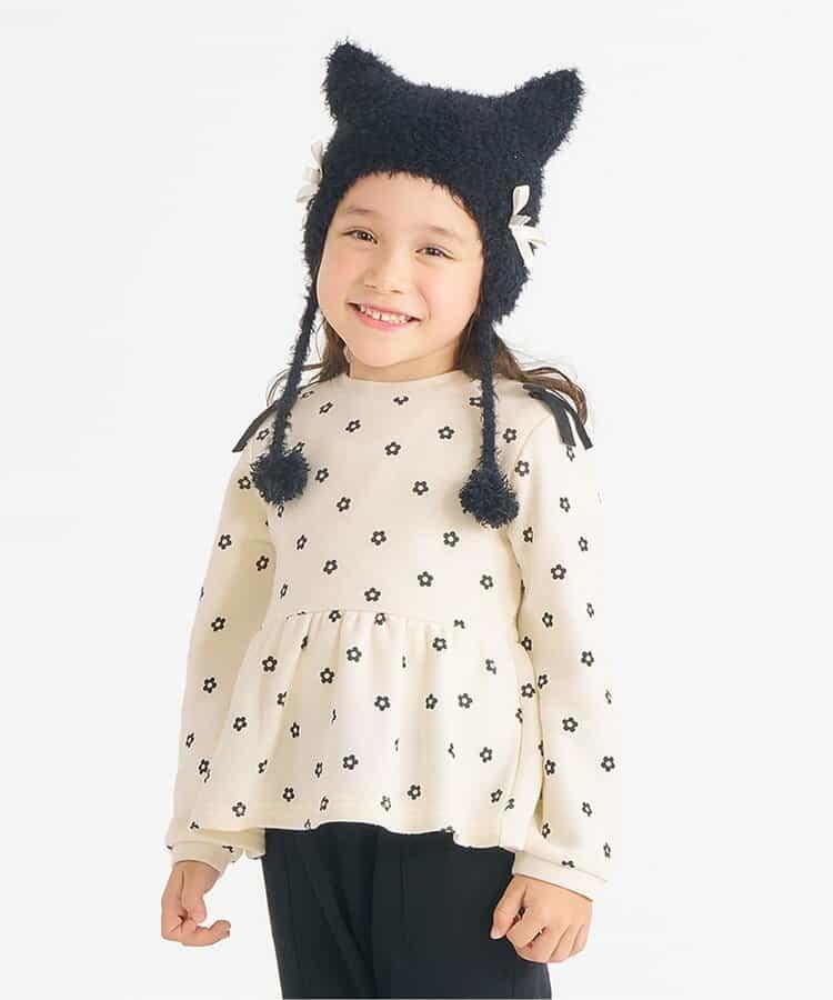 肩帶蝴蝶結荷葉邊衛衣