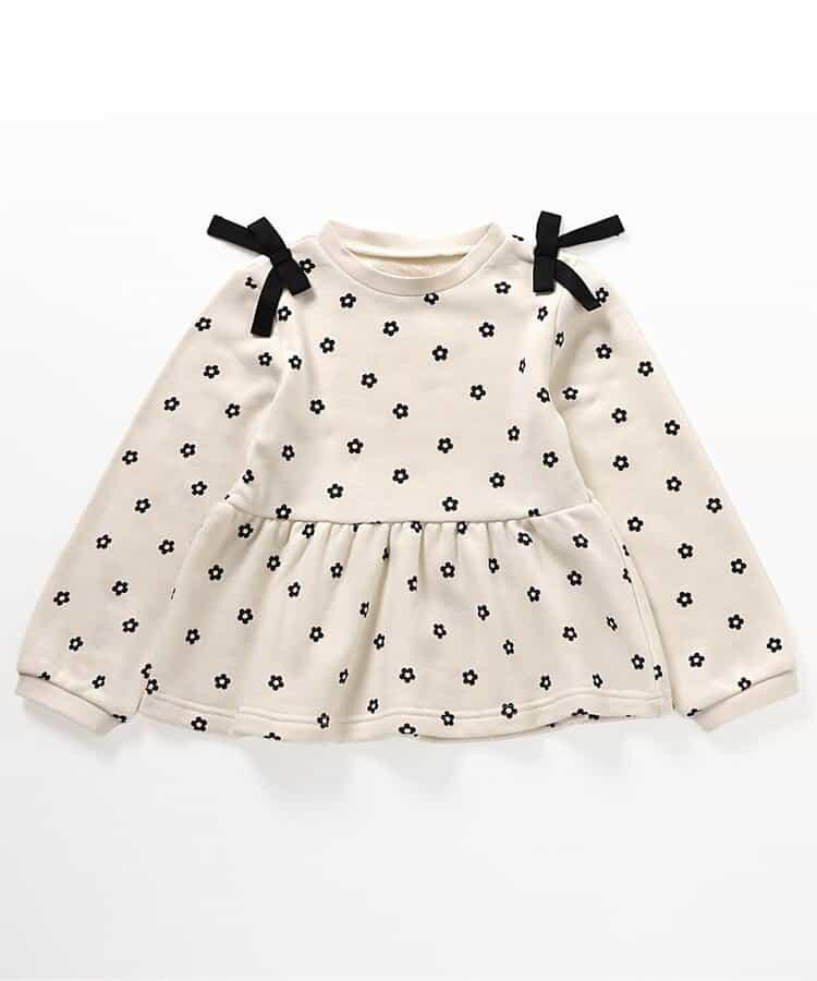 肩帶蝴蝶結荷葉邊衛衣