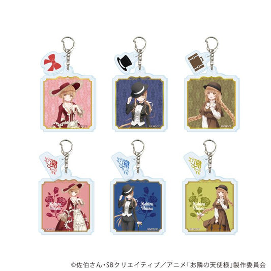 《關於我在無意間被隔壁的天使變成廢柴這件事》配件款亞克力鑰匙扣01/全套（共6款）（新繪插畫）【全套/6個裝】