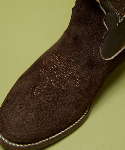 本革長款西部靴