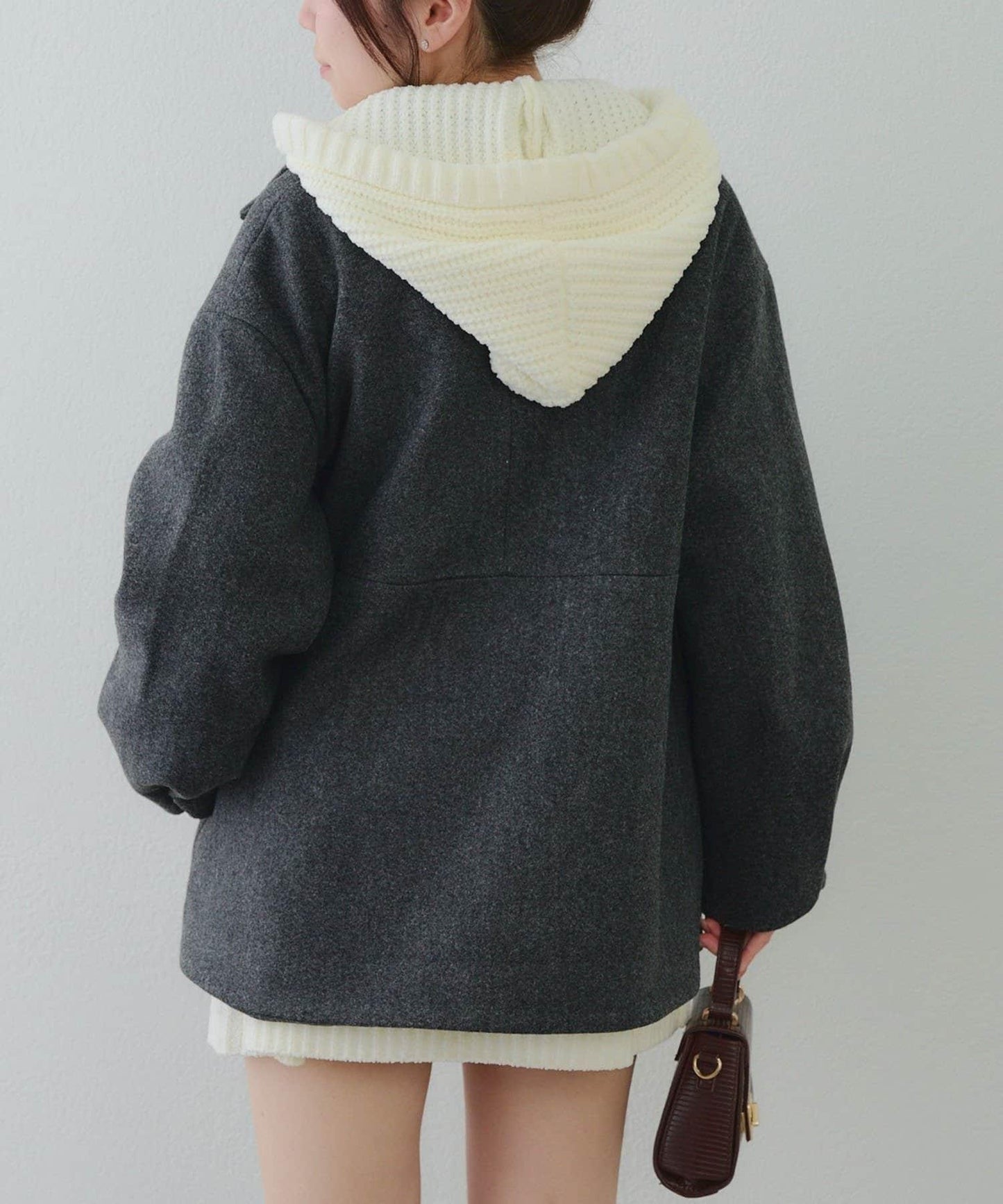 中長款荷葉邊下襬外套