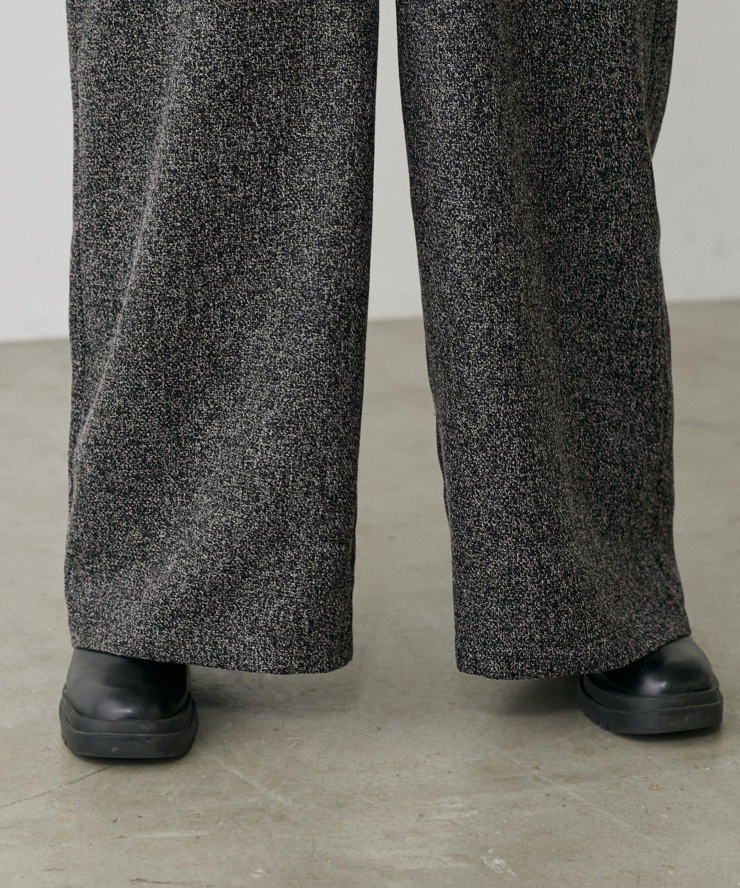 流蘇花呢揹帶褲