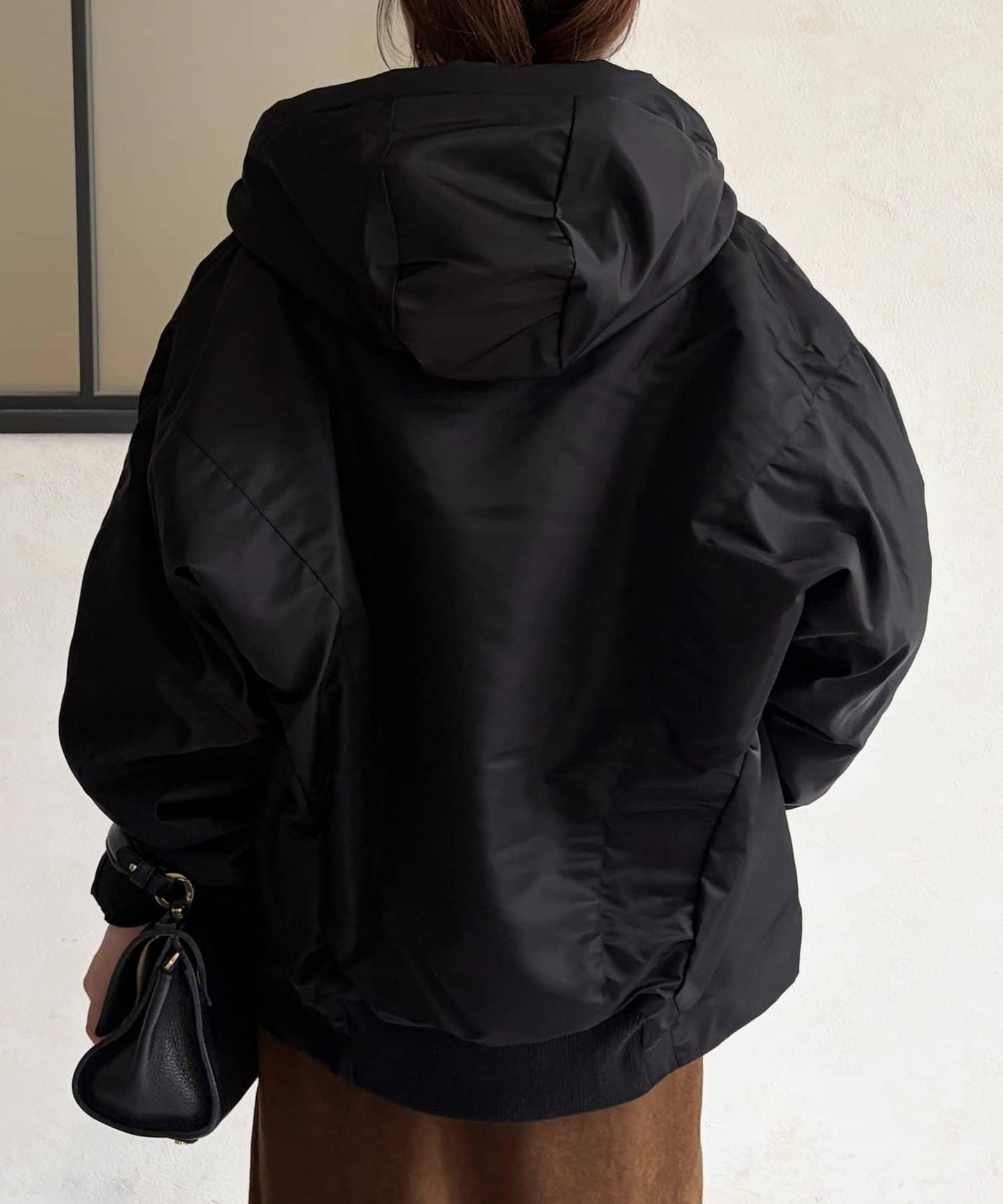 尼龍中棉連帽MA-1夾克