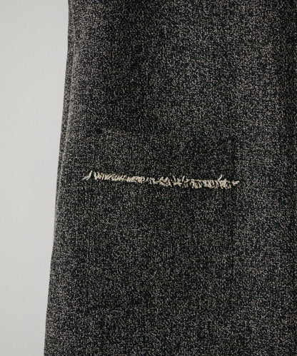 流蘇花呢揹帶褲