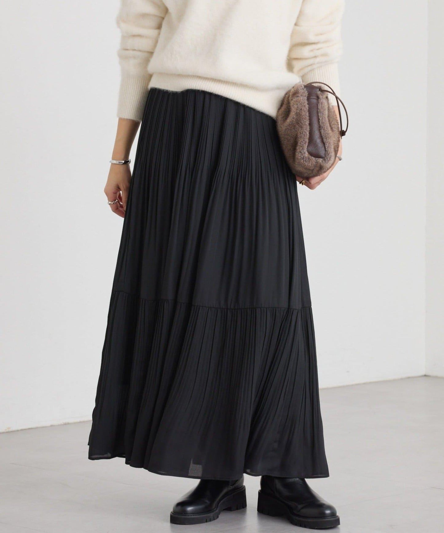 【優雅感】層疊百褶裙