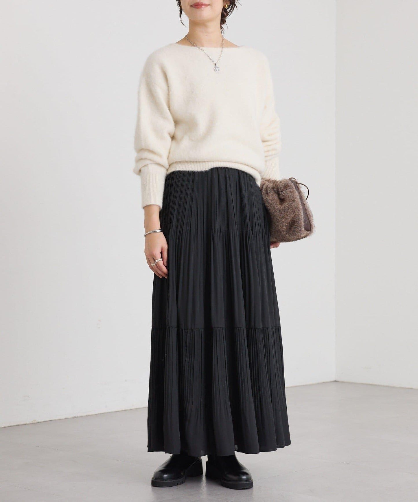 【優雅感】層疊百褶裙