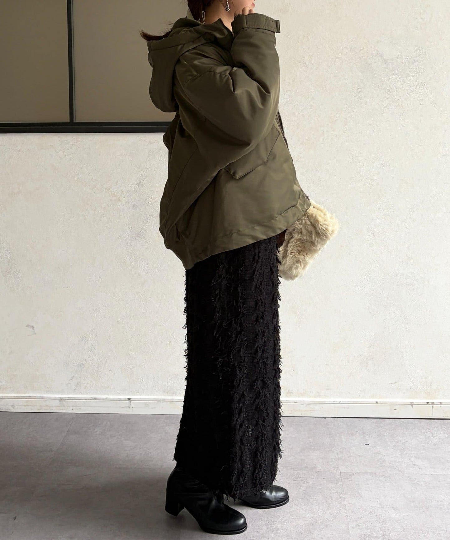 尼龍中棉連帽MA-1夾克