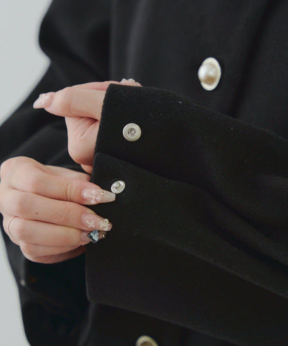 中長款荷葉邊下襬外套