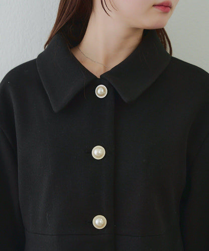 中長款荷葉邊下襬外套