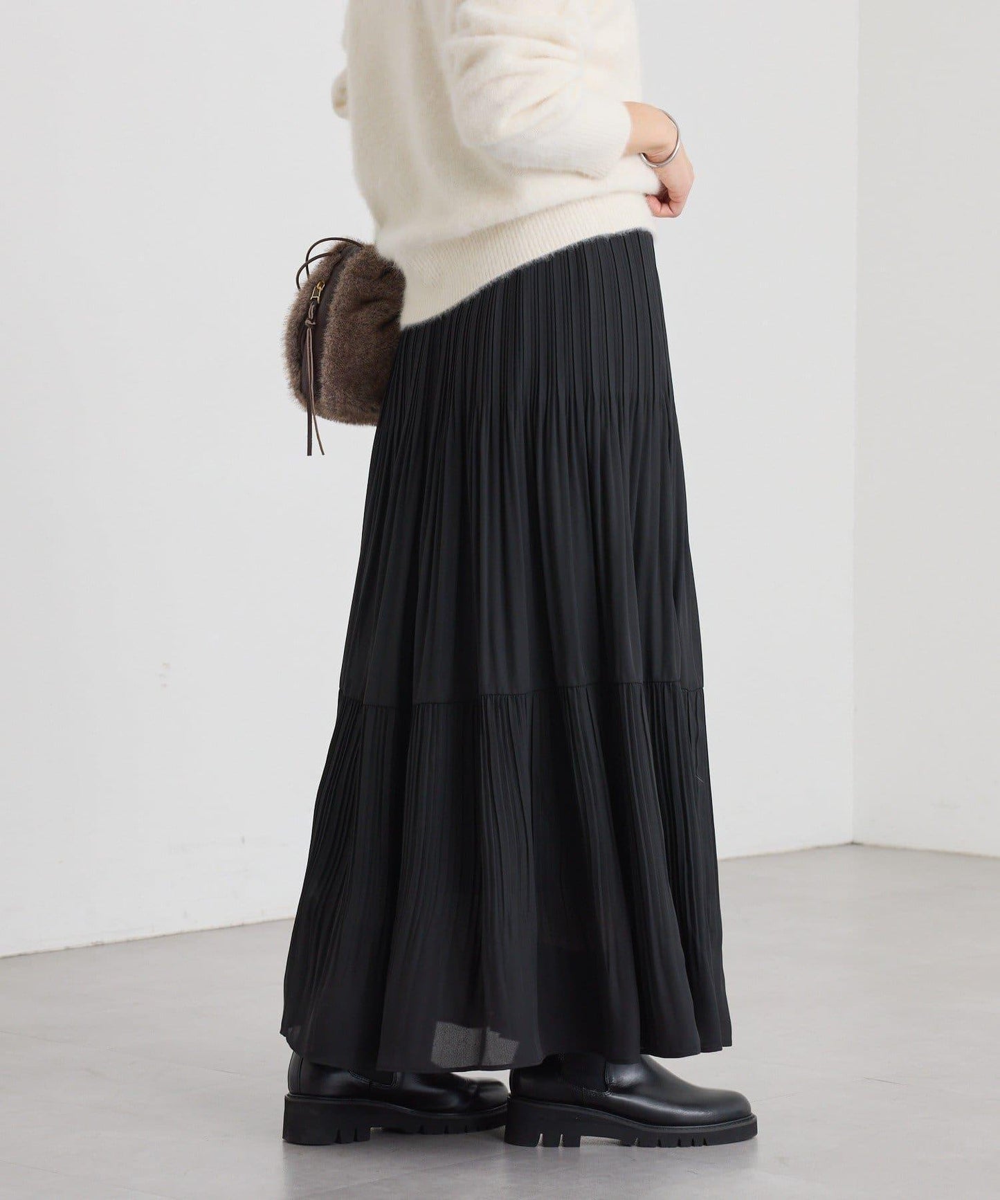 【優雅感】層疊百褶裙