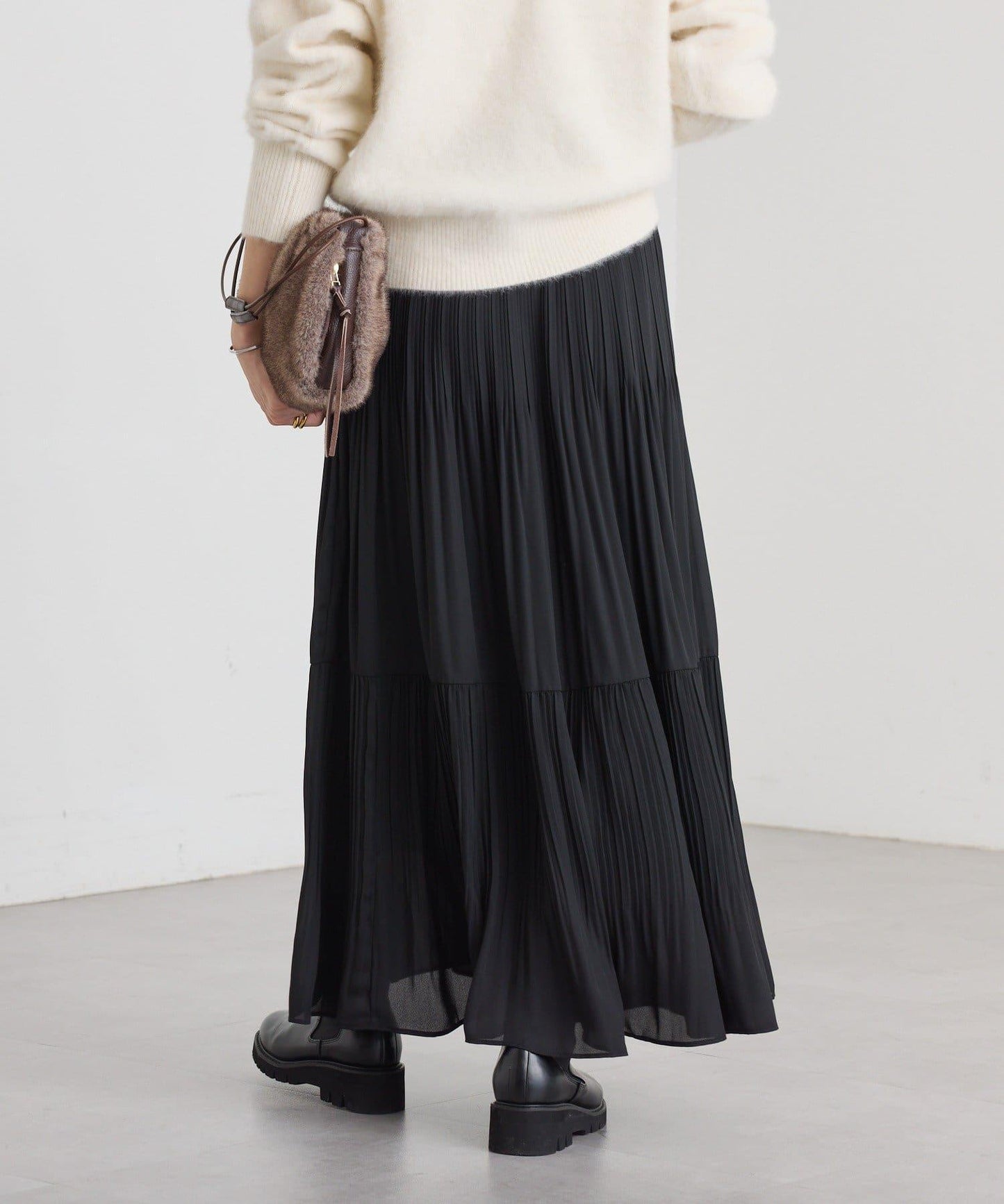 【優雅感】層疊百褶裙