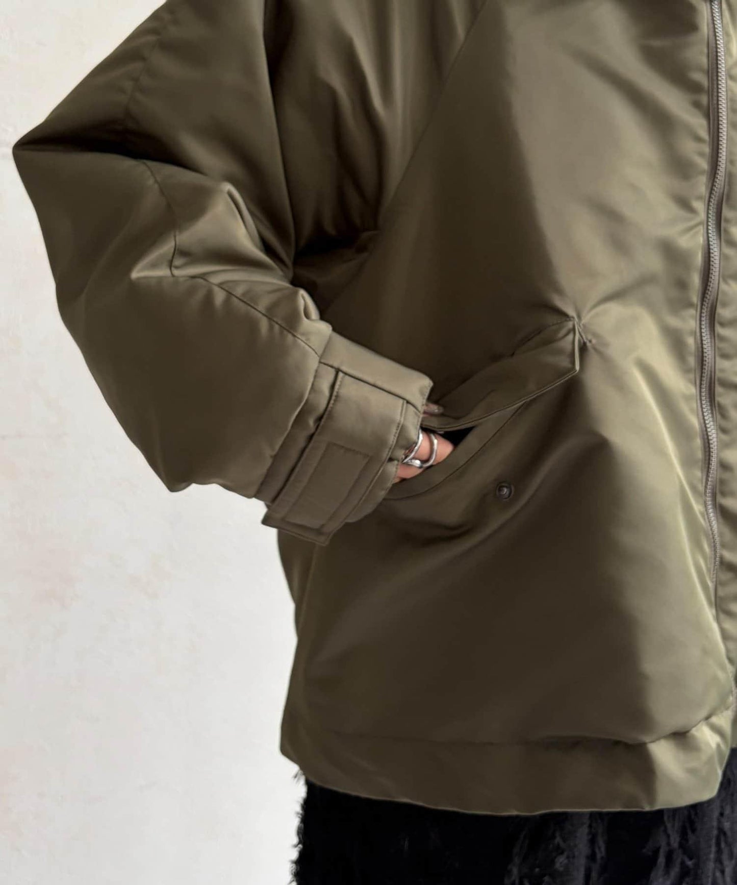 尼龍中棉連帽MA-1夾克