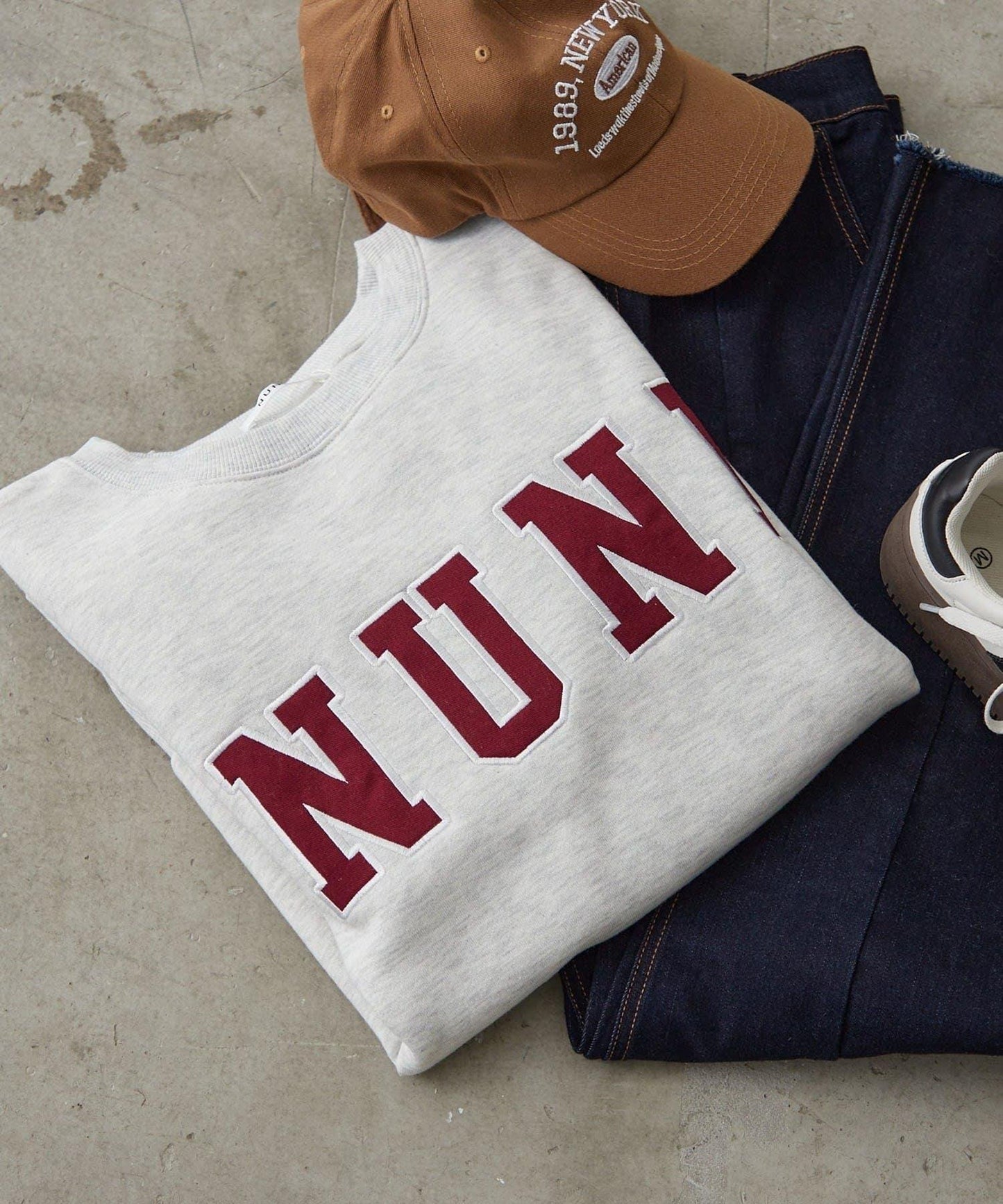 【NUNIFE】開叉加絨衛衣