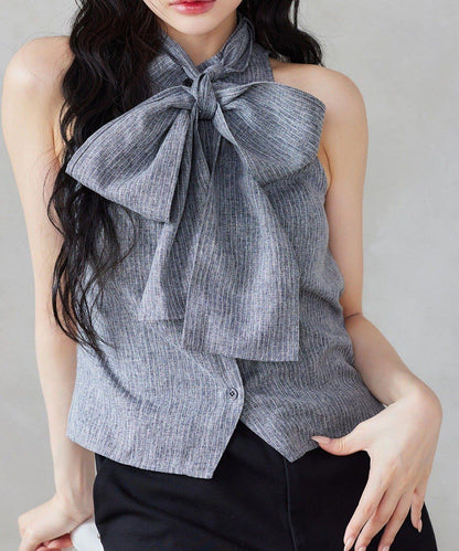 【one after another】美式無袖蝴蝶結襯衫
