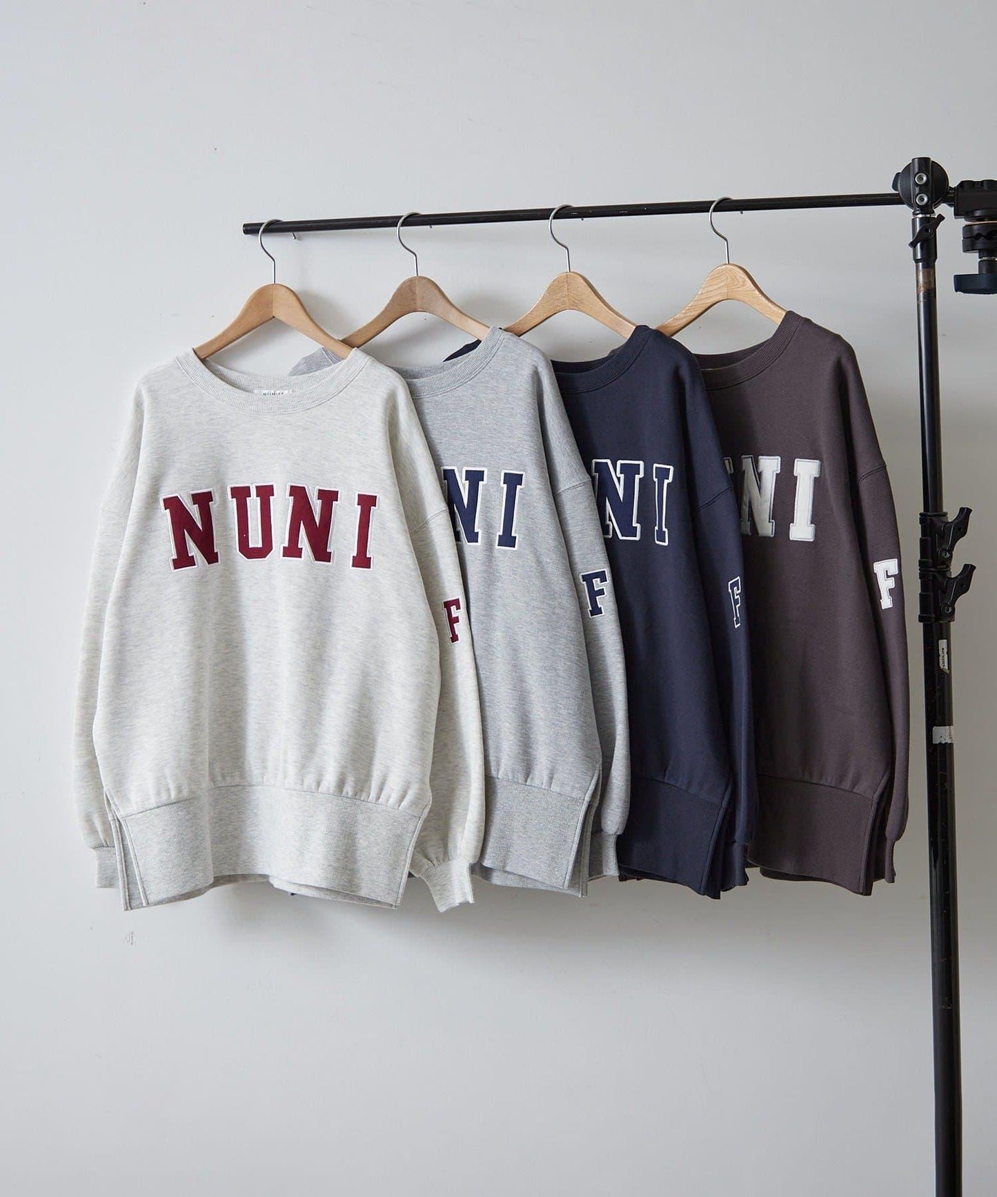 【NUNIFE】開叉加絨衛衣