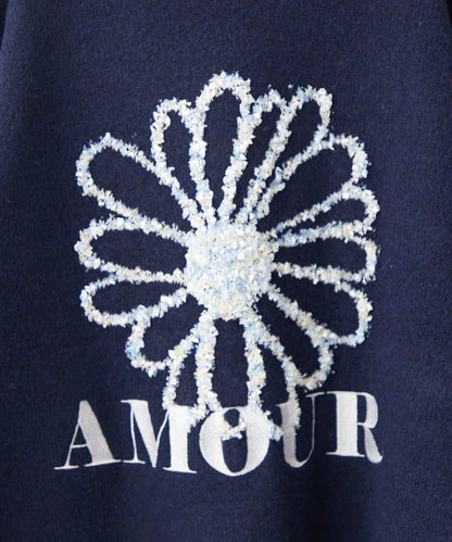 花卉提花針織衫