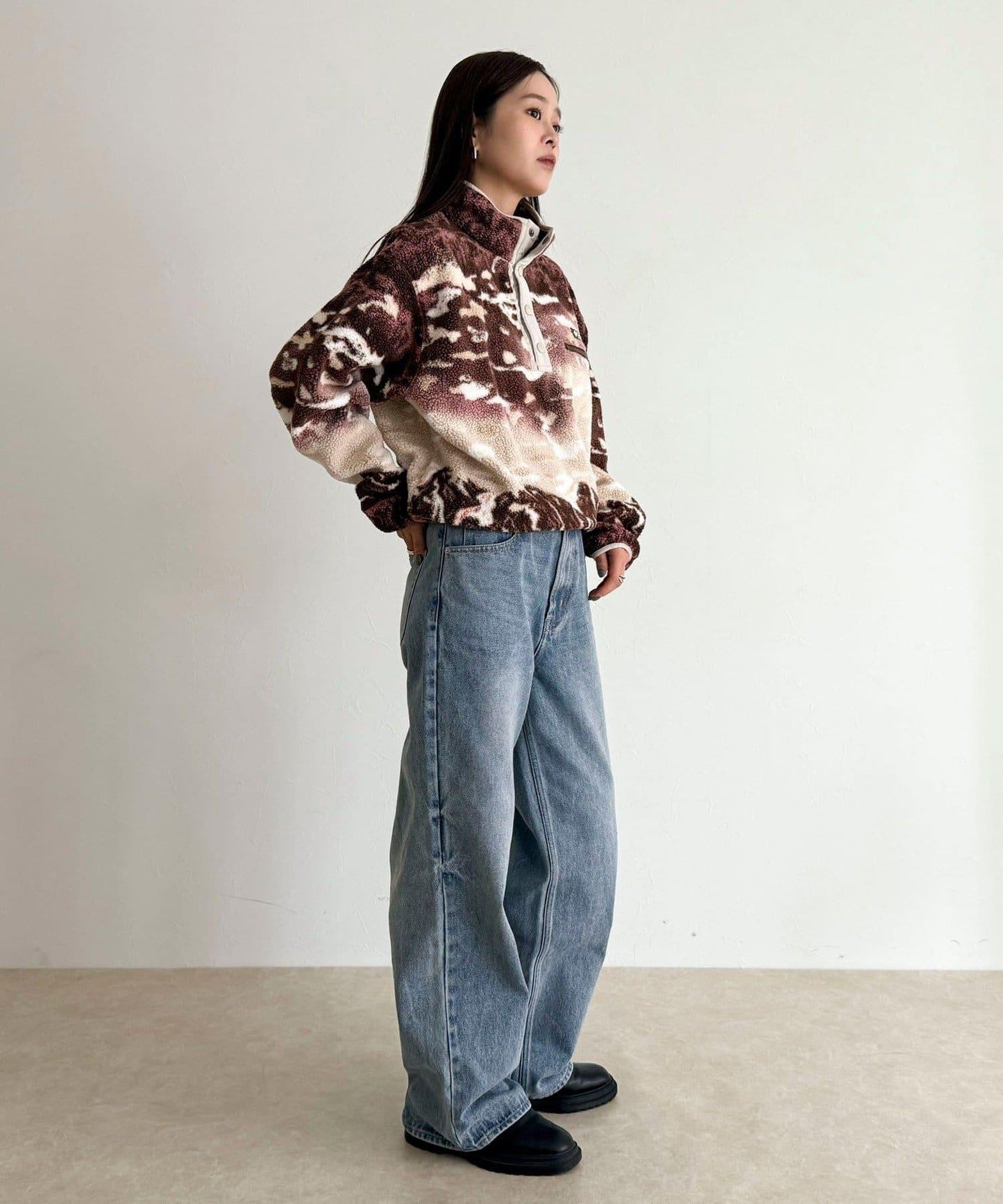 【columbia/コロンビア】Helvetia II印花抓絨衣