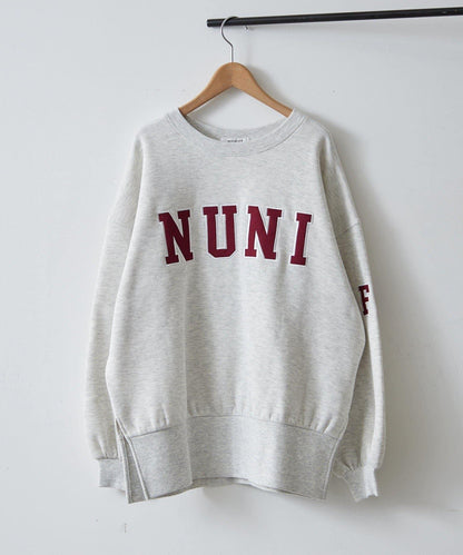 【NUNIFE】開叉加絨衛衣