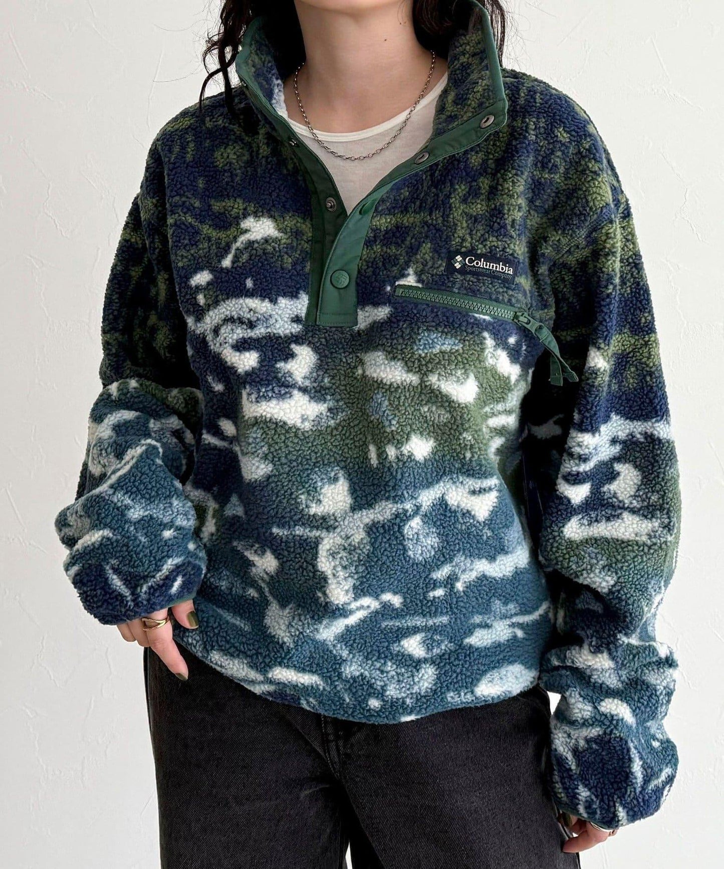 【columbia/コロンビア】Helvetia II印花抓絨衣