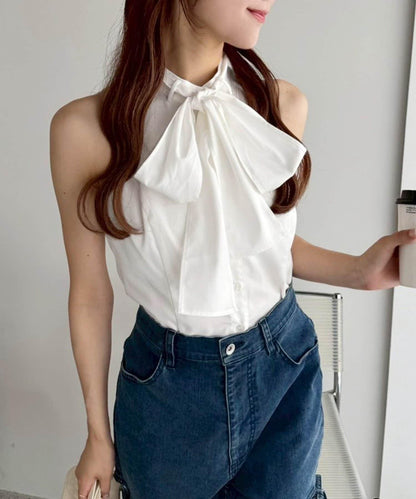 【one after another】美式無袖蝴蝶結襯衫