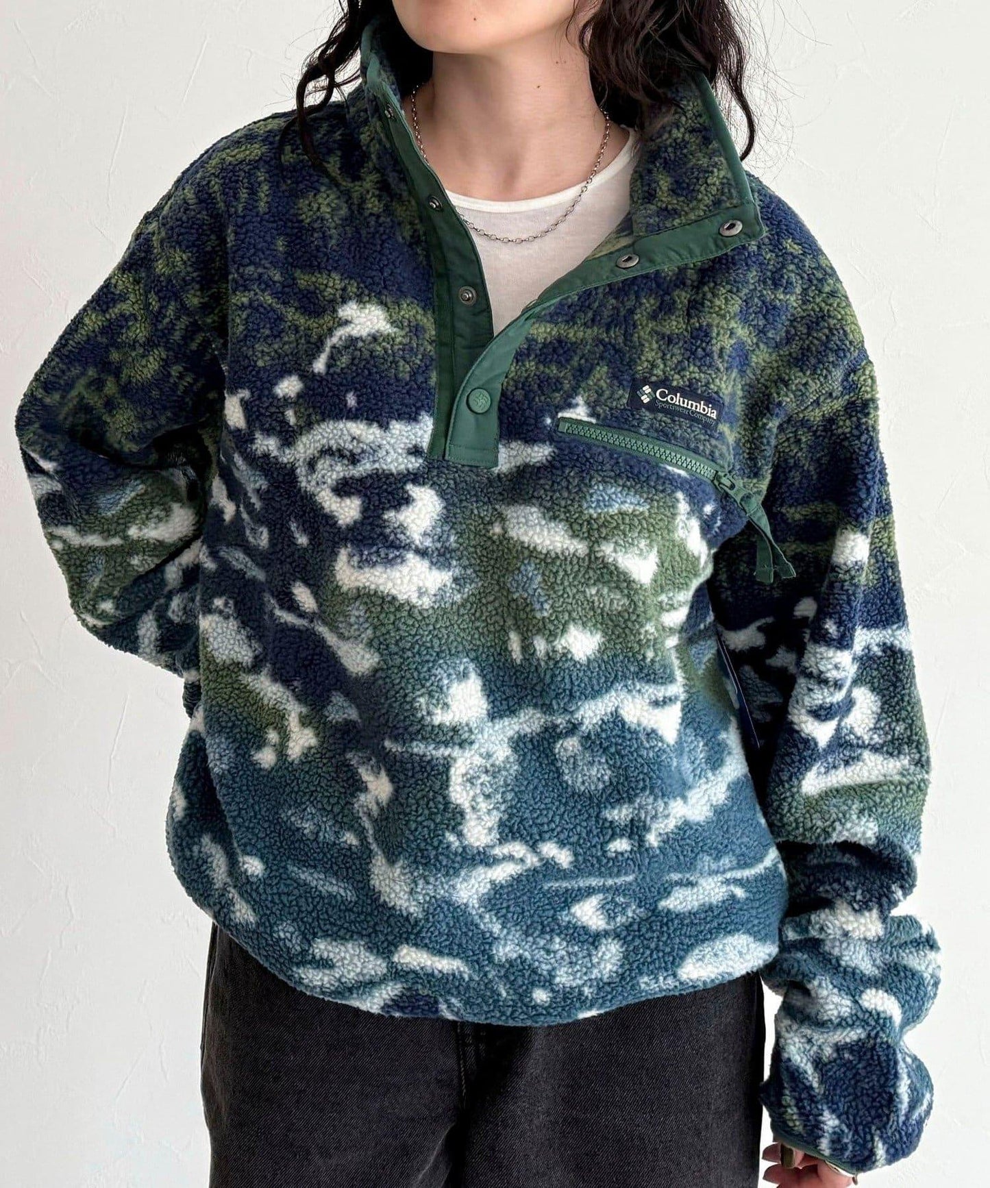 【columbia/コロンビア】Helvetia II印花抓絨衣