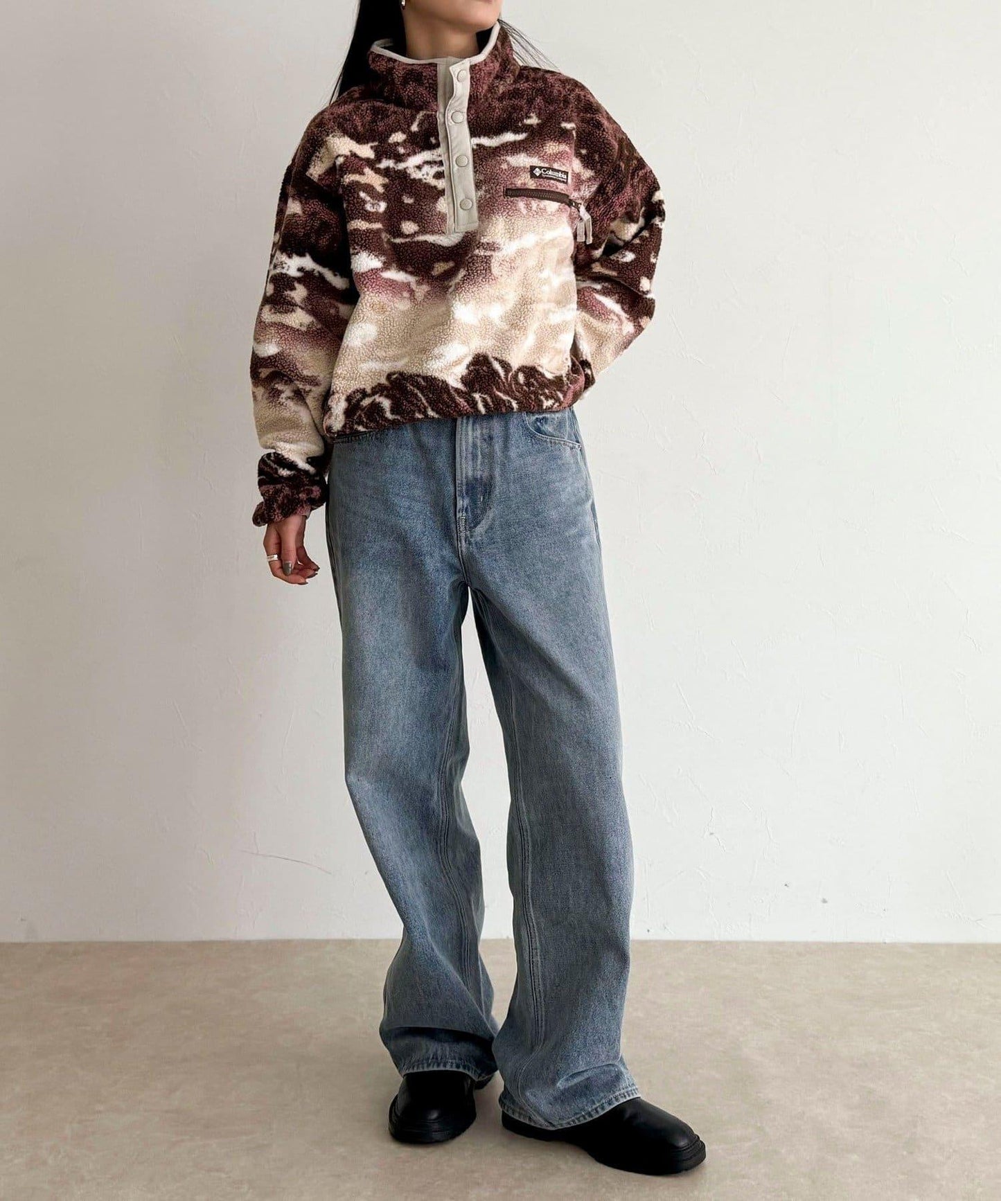 【columbia/コロンビア】Helvetia II印花抓絨衣