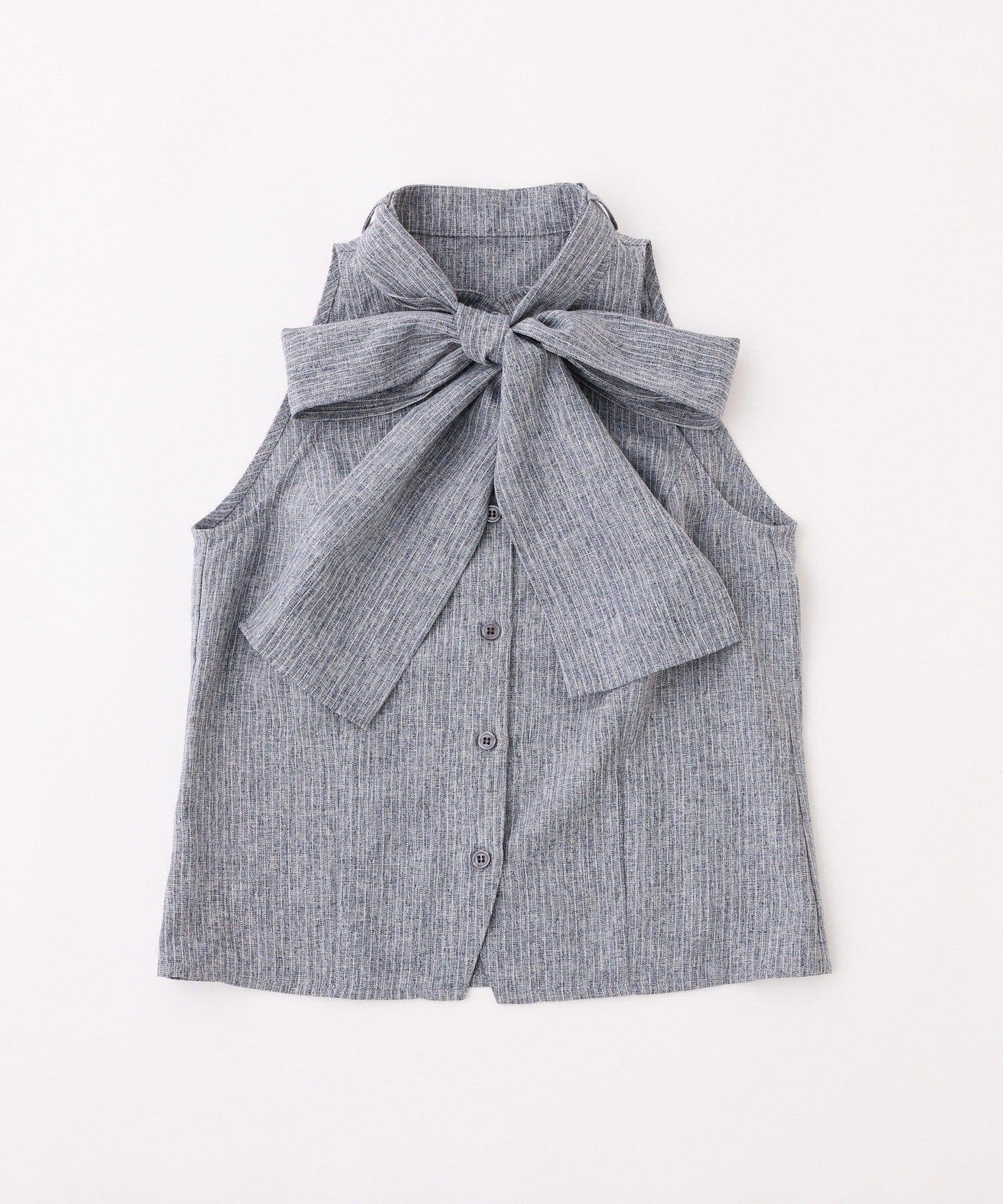 【one after another】美式無袖蝴蝶結襯衫