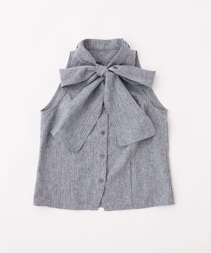 【one after another】美式無袖蝴蝶結襯衫