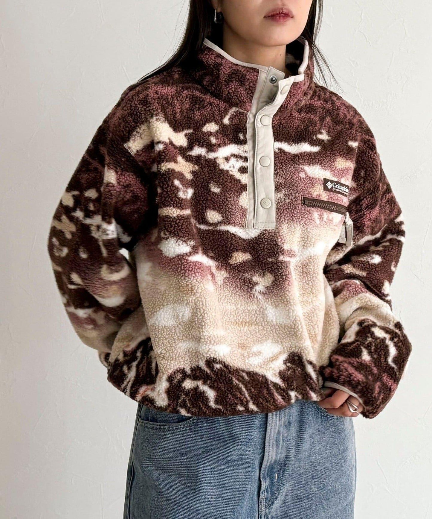 【columbia/コロンビア】Helvetia II印花抓絨衣