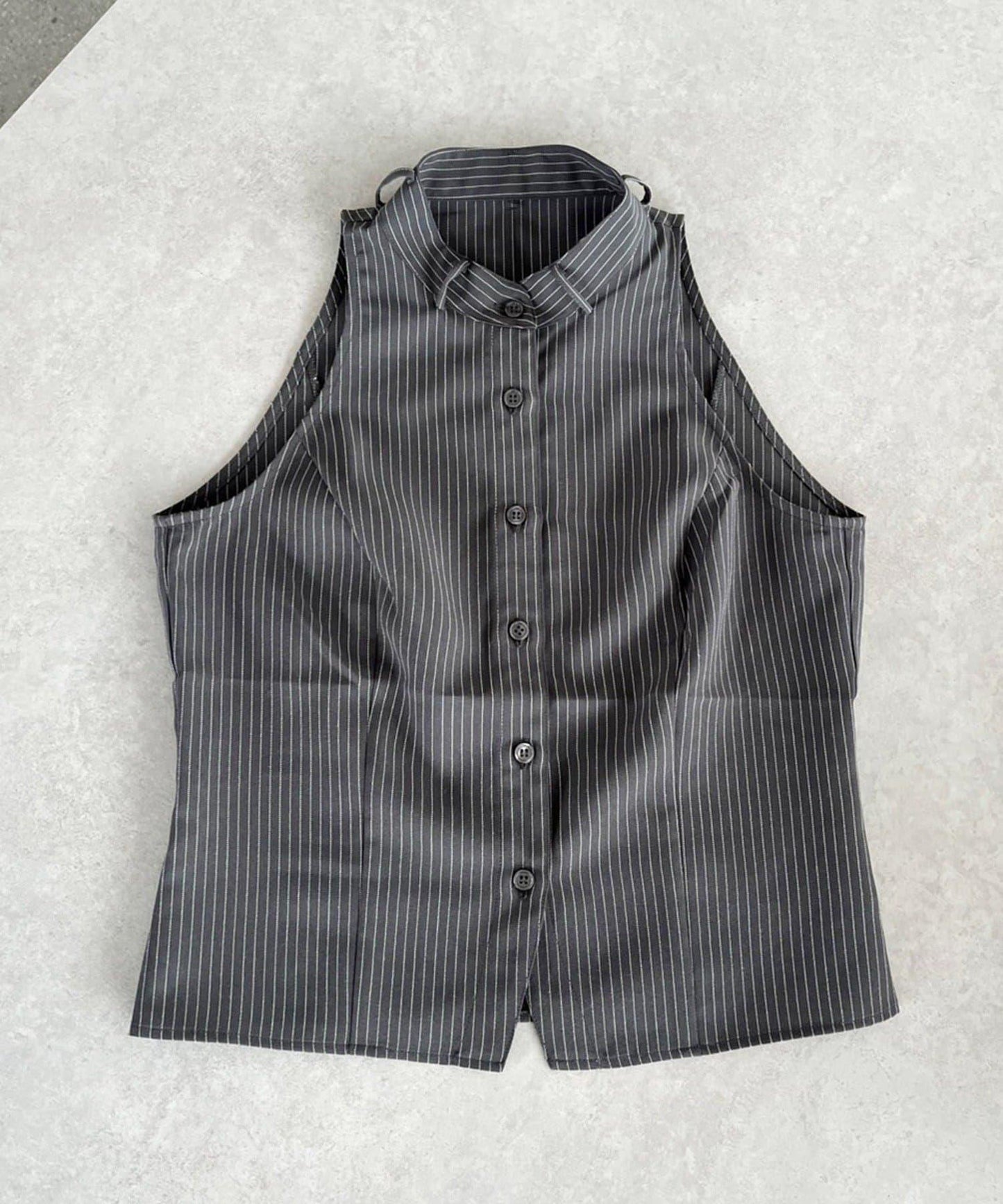 【one after another】美式無袖蝴蝶結襯衫