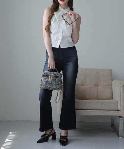 【one after another】美式無袖蝴蝶結襯衫