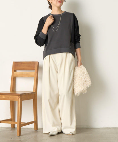 拼色蝙蝠袖箱型T恤