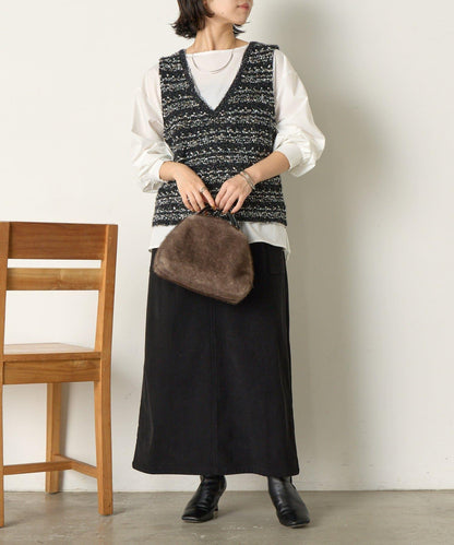 推文風格馬甲套裝襯衫