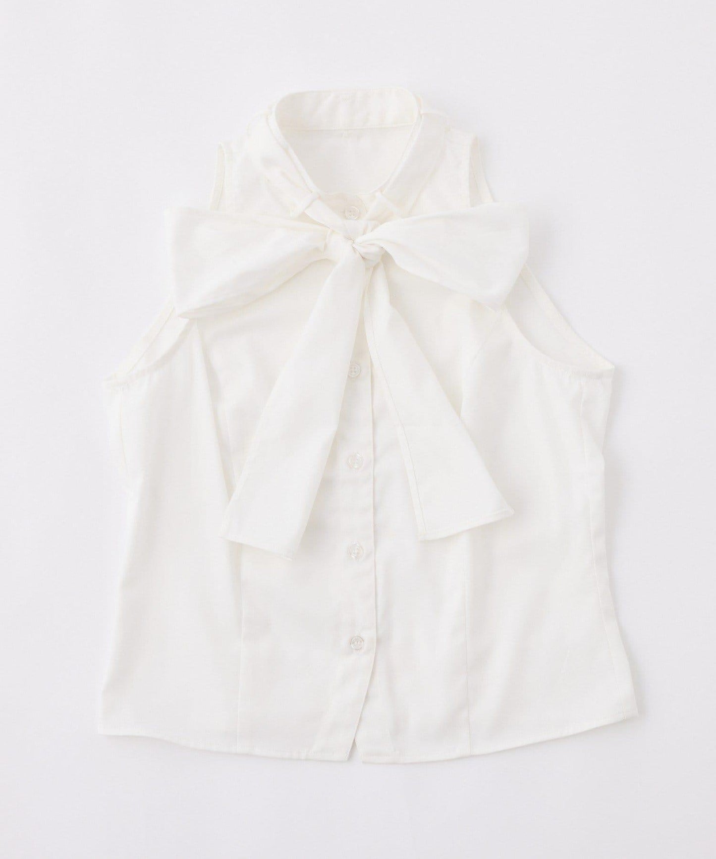 【one after another】美式無袖蝴蝶結襯衫