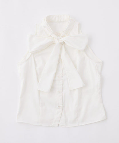 【one after another】美式無袖蝴蝶結襯衫