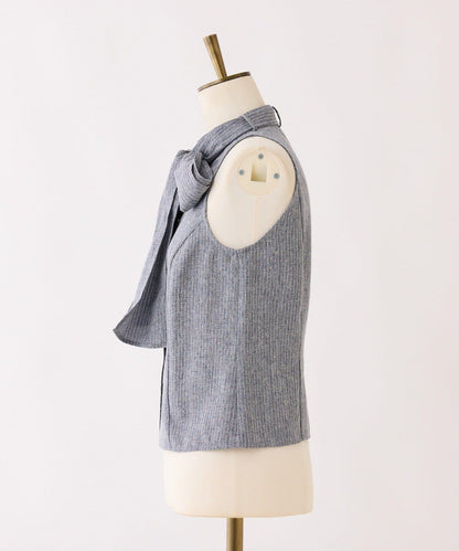 【one after another】美式無袖蝴蝶結襯衫