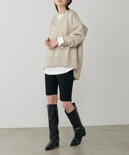 連帽針織套頭衫