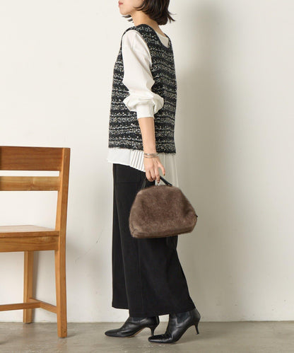 推文風格馬甲套裝襯衫