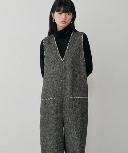 LARUTA標誌刺繡羅紋高領衫