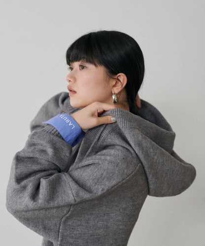 連帽針織套頭衫