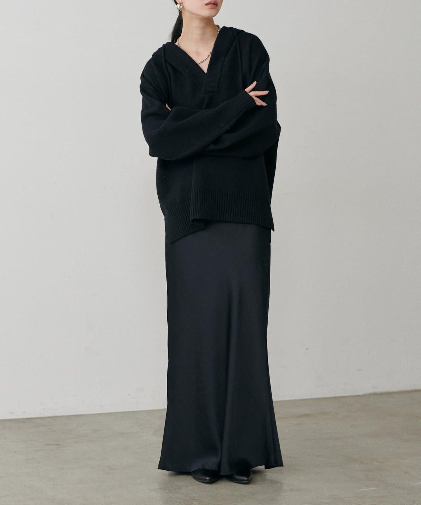 連帽針織套頭衫