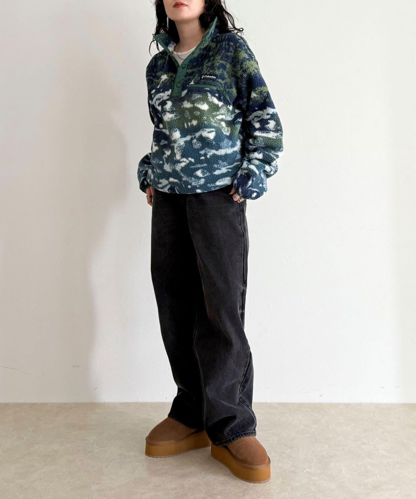 【columbia/コロンビア】Helvetia II印花抓絨衣