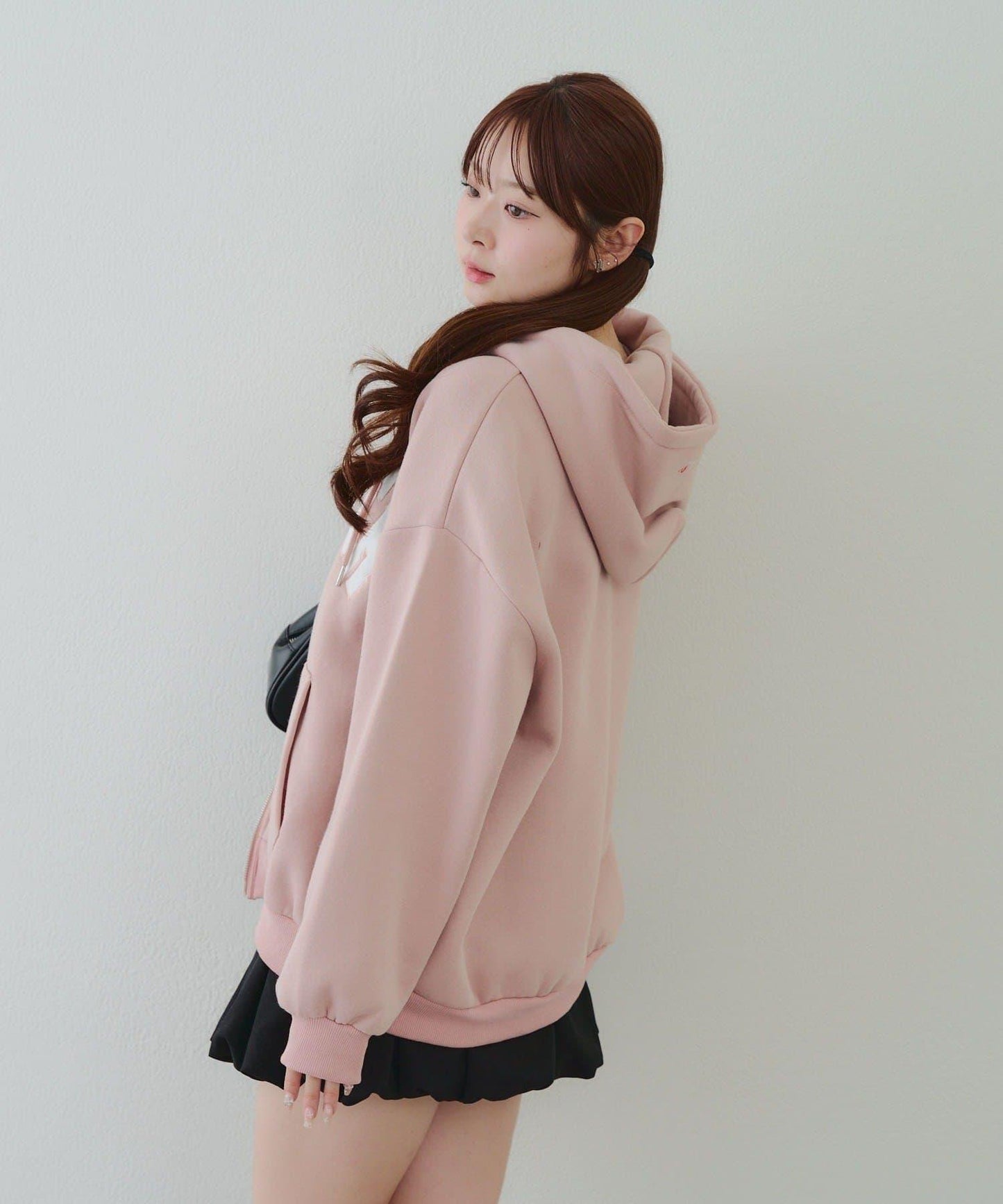 大LOGO拉鍊連帽衛衣