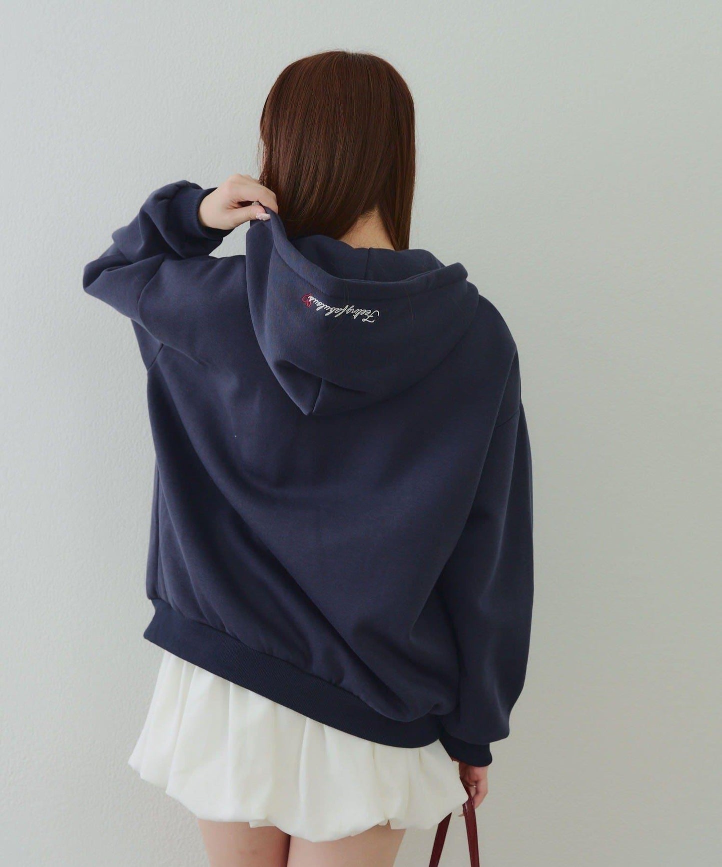 大LOGO拉鍊連帽衛衣