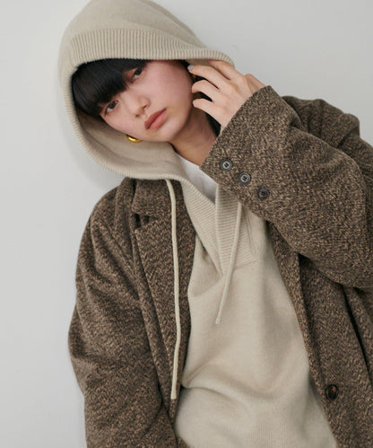 連帽針織套頭衫