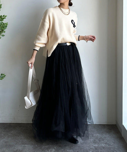 羽毛標誌針織衫